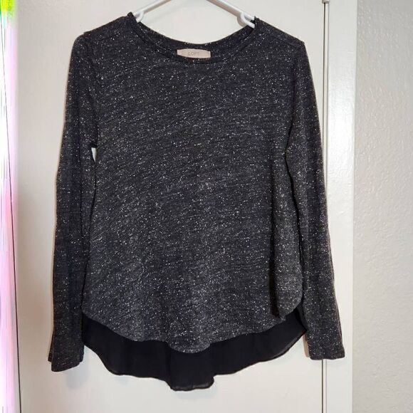 LOFT space dyed long sleeve top - Picture 1 of 8